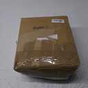 Oudain 10 Pcs White Chair Covers with Skirt Spandex Chair Slip Covers Wedding Long Stretch Protectors Removable and Washable for Dining Chairs Hotel and Wedding Ceremony