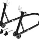 Motorcycle Stand Rear Swingarm Spool Paddock Stand, 500Lbs Capacity Combo Wheel Lift Stand for Sport Bike, Fit for Yamaha Honda Kawasaki Black (One Pack)