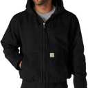 Carhartt mens Active Jacket J130 (Big & Tall) Work Utility Outerwear, Black, Medium US
