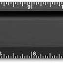 Alumicolor AlumiCutter Aluminum Steel Straight Edge for Office, School, Engineering and Framing, Black (12IN)