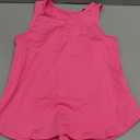 Haloumoning Girls Athletic Tank Tops Kids Racerback Sleeveless Workout Running Sports Shirts 514 Years Rose Red 150