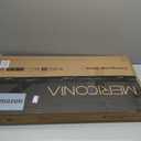 Mericonia Rolling Computer Desk with Wheels, Gaming Desk for Small Spaces, Modern Simple Style Table for Home Office, Study Writing Table (Caster, Rustic Brown, 32 inch)