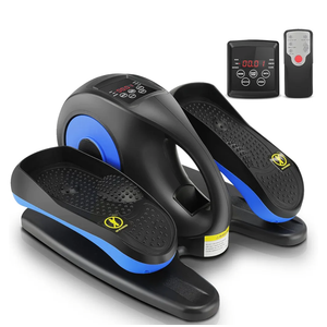 ANCHEER Under Desk Elliptical, Electric Ellipse Leg Exerciser While Sitting for Seniors Adults, Quiet Portable Motorized Seated Foot Pedal Exerciser with Remote Control for Home Office Use