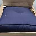 Greendale Home Fashions Outdoor Sunbrella Premium Deep Seat Cushion, 2 Piece Set, Canvas Navy (Canvas Navy)