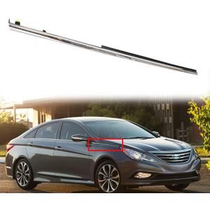 Front Right Passenger Garnish Chrome Molding Trim Replacement for 2011 2012 2013 2014 2015 Sonata 87771-3S000 87771-3S001