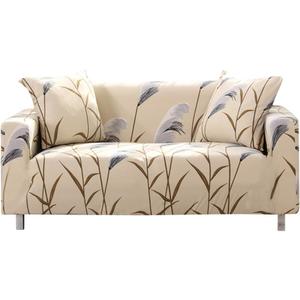 Lamberia Printed Sofa Cover Stretch Couch Cover Sofa Slipcovers for Couches and Loveseats with Two Free Pillow Cases (Reed Flying, Loveseat)
