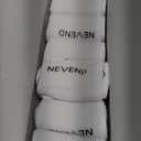 NevEND 6 Pairs Women's Mini Crew/Ankle Cotton Athletic Socks with Thick Cushioned, Medium, White