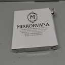 MIRRORVANA Dual Anti Fog Shower Mirror for Shaving with Hook for Hanging and Fogless Shatterproof Surface - Fill Back Chamber/Reservoir with Hot Water for Fog Free Shave (8" x 7", Black)