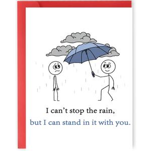 2 x OJsensai Encouragement Card for Men Women, Funny Get Well Soon Card from Doctor Nurse, Support Cards for Sister Bother, 8 x 5.3 inches