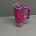 STANLEY Quencher ProTour Flip Straw Tumbler with Leakproof Lid | Built-In Straw & Handle | Cupholder Compatible for Travel | Insulated Stainless Steel Cup | BPA-Free (30 Ounces, Violet Blossom)