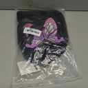 SL Kochou Shinobu Cosplay Wig + Butterfly Hair Clip for DS, Long Black Purple Wig Anime Hair Wigs with Cap for Halloween Costume Party