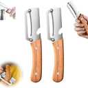 2 x Multi-Functional Vegetable Peeler for Kitchen, with Ergonomic Non-Slip Handle, Good Sturdy, 2 in 1 Fruit Peeler and Bottle Opener, best for potato, vegetable, apple, carrot and more(2pcs)