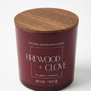 Natural Wax Blend Candle Glass Jar Candle 50 OZ Firewood + Clove Fir Needle + Cinnamon  