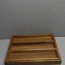 Utoplike Acacia Kitchen Drawer Organizer Expandable, Large Utensils and Cutlery Tray, Adjustable Silverware Divider for Knives Flatware