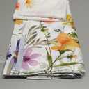 Wildflower Floral Tablecloth Waterproof, Spring Summer Flowers Table Cloth Rectangle Stain Resistant, Washable Table Cover For Home Kitchen Dining Party Decoration (6084 Inch)