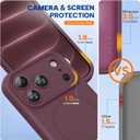 Miracase Magnetic for iPhone 18 Pro Case, Silicone, Burgundy