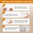 RV Must Haves Camper Must Haves Cabinet Door Organizer - Set of 2 Adhesive Wall Shelves & Shower Caddy for Camper Storage Organization, Space Saving Clear Plastic Organizers for Kitchen Bathroom