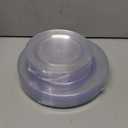 FLOWERCAT 60PCS Clear Plastic Plates - Disposable Clear Plates Heavy Duty for Christmas Party/Wedding/New Year - Include 30PCS 10.25inch Dinner Plates and 30PCS 7.5inch Dessert/Salad Plates