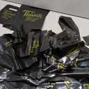 Jeyiour  Thank You Merchandise Bags 2 Size Shopping Bags for Business with Handles Thank You Gift Plastic Boutique Goodie Sacks for Wedding Stores Packaging(Black)