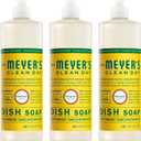 MRS. MEYER'S CLEAN DAY Liquid Dish Soap, Honeysuckle Scent, 16 Fl Oz Bottle - 3 Pack