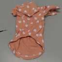 Dog Clothes for Small Medium Dogs Girl Heart Print Cat Tee Shirt Spring Summer Chihuahua Clothe Puppy Outfits Ruffle Long Sleeve Doggy Shirts Pet Outfit (Pink)