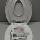 Little2Big Toilet Seat with Built-In Toddler Potty Training Seat, Slow Close, Easy to Install, Made in USA, ELONGATED, White