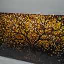 Canvas Wall Art Decor Artwork for Walls Black and Gold Wall Art Decor Tree
 20" x 40"