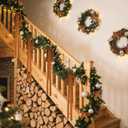 2 x 12Pcs Brown Long Velvet Christmas Tree Bows 24x15 Inch Vintage Large Small Velvet Christmas Staircase Garland Rustic Wreath Swag Bow with Twist Tie for Xmas Tree Topper Holiday Indoor Decoration