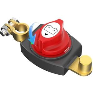 Top Post Battery Disconnect Switch 12V-48V Power Isolator Cut Off Shut Off for Auto Car RV Boat Truck Vehicle (Negative,ON-Off)