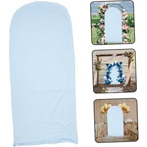 Uonlytech Elegant Wedding Arch Cover for Celebration Half Backdrop Sleeve Decorative Fabric for Ceremonies Parties and Photo Shoots Charming Event Decoration, 4×7ft
