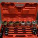 26pcs Universal Press and Pull Sleeve Kit Bushes Bearings Kit Bushing Installation and Removal Tool Set