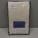 100% Blackout Shield Linen Blackout Curtains for Bedroom 84 Inches Long, Back Tab/Rod Pocket Living Room Drapes, Thermal Insulated Blackout Curtains 2 Panels Set, 50" W x 84" L, Cream