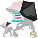 Doona Car Seat Sun Shade Extension, Baby Car Seat Sun Cover Canopy Extender, Infant Stroller Sunshade with UV Protection, Breathable Mesh Bug Net, Newborn Travel Shade