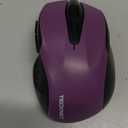 TECKNET Wireless Mouse, 2.4G Ergonomic Optical Mouse, Computer Mouse for Laptop, PC, Computer, Chromebook, Notebook, 6 Buttons, 24 Months Battery Life, 2600 DPI, 5 Adjustment Levels - Purple