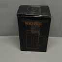 BAYKA French Press Coffee Maker, 4-Level Filtration, Easy to use, Large 304 Stainless Steel Press, Cold Brew Heat Resistant Thickened Borosilicate Pot for Camping Travel Gifts, 34 Ounce, Dark Pewter