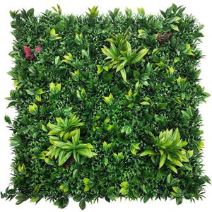 ODTORY Artificial Boxwood Panels: 40" x 40" (11.5 sqft) UV-Anti Fake Grass Ivy Privacy Hedge Greenery Backdrop Fence Wall Screen for Garden Fence Covering Privacy, Outdoor Indoor Home Decor