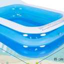 Inflatable Pool for Kids, Baby Pools 47"" X 35"" X 13"" Thickened Family Swimming Pool for Toddlers, Outdoor, Garden, Backyard, Summer Water Party, Blue