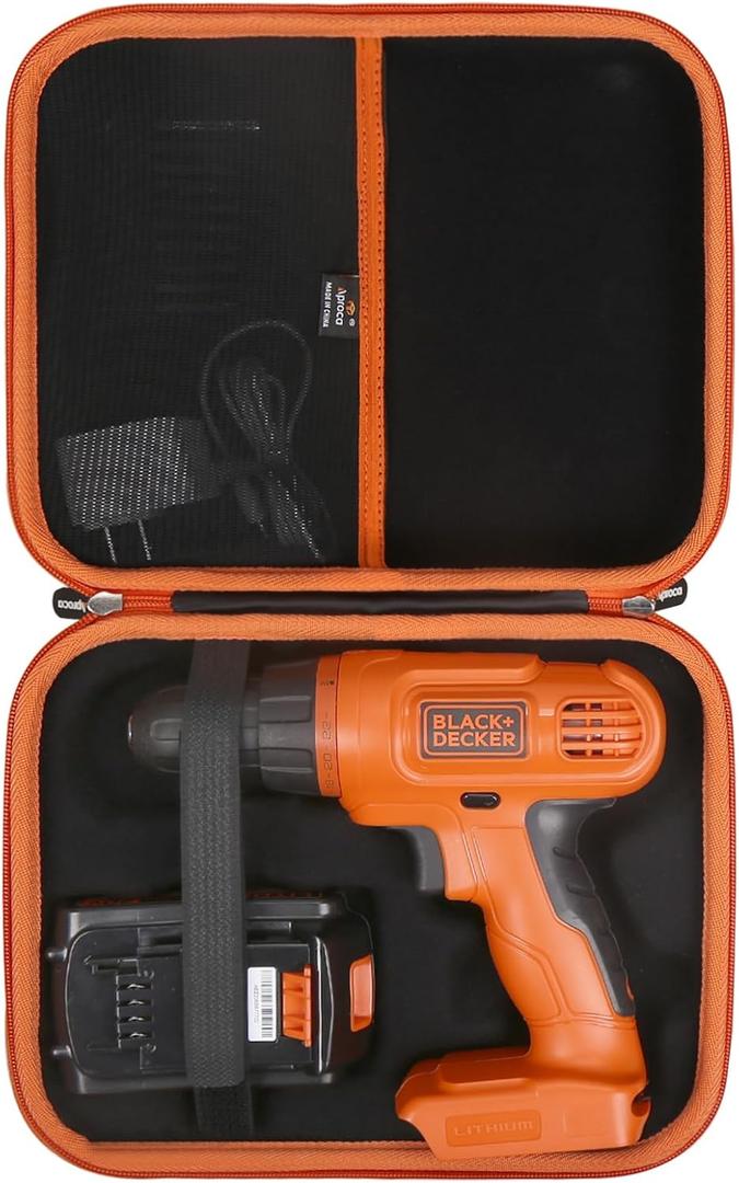 Aproca Hard Travel Storage Carrying Protective Case for BLACK+DECKER 20V MAX Cordless Drill/Driver