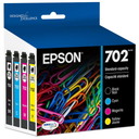 EPSON 702 DURABrite Ultra Ink Standard Capacity Black & Color Cartridge Combo Pack (T702120BCS) Works with WorkForce Pro WF3720, WF3730, WF3733