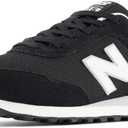 New Balance Men's 515 V3 Sneaker (12, Black/White/Aluminum Grey)