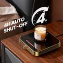 Maestri House Mug Warmer, Electric Coffee Cup Warmer for Desk with 3-Temp Settings,Auto Shut Off, Constant Temperature Heating for Beverage, Milk, Tea and Hot Chocolate at Home & Office (Gold)