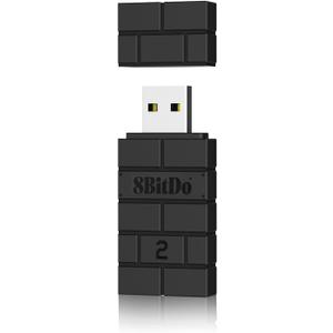 8Bitdo Adapter Switch Controller Adapter 2 USB Wireless for Windows, Mac & Raspberry Pi, Compatible with Xbox Series X & S, PS5/PS4/PS3 Controllers