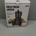 Juicer Machines with 5.8" Large Feed Chute, Cold Press Juicer For Whole Vegetables and Fruits, 400W Professional Slow Masticating juicer Easy to Clean for Batch Juicing (Titanium Gray)
