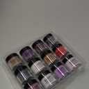 Nail Dip Powder Set, 12 Colors Glitter Dark Red Purple Black Gold Nail Dipping Powder Starter Kit French Nail Art Sparkle Shimmer Manicure Salon DIY No Need Nail Lamp Cured