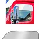 Freightliner Cascadia 10 Inch Chop Top Windows Set Stainless Steel Stainless Steel