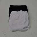 MixMatchy Women's 2 Pack Casual Summer Ruched Side Backless Double Layered Tube Top with Built in Shelf Bra XL Pack of 2, Black and White