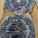 Signature Fitness 2" Olympic Bumper Plate Weight Plates with Steel Hub in Pairs or Sets - 100% Virgin Rubber 15 Lb Pair