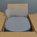 Litter Genie Standard Pail (Silver) | Cat Litter Box Waste Disposal System for Odor Control | Includes 1 Square Refill Bag