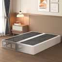 Lutown-Teen 9 Inch Split Full Size Box Spring Bed Base, 3500lbs Heavy Duty Metal High Profile Box Spring Full Size Bed Mattress Foundation with Fabric Cover, Noise-Free, Non Slip, Easy Assembly