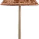 Boho Rattan Table Lamp,Wicker Night Light,LED Rechargeable Reading Lights,3 Color Touch Control Dimmable Bedside Lamps Living Room Bedroom Office Lighting Home Outdoor Decoration